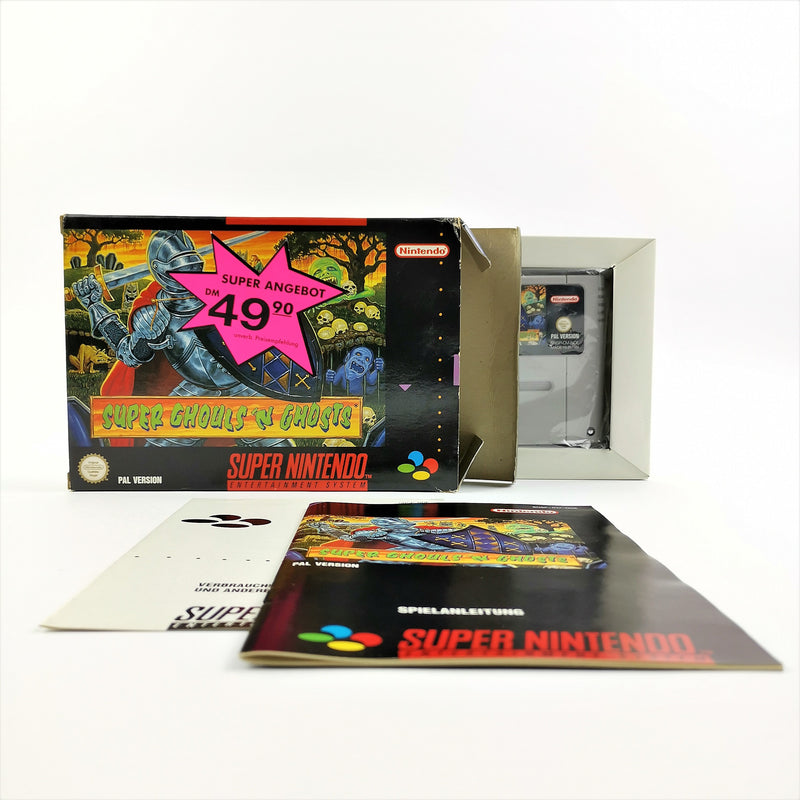 Super Nintendo Spiel : Super Ghouls´N Ghosts - OVP & Anleitung SNES Cartridge