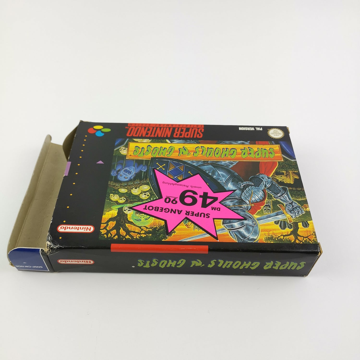 Super Nintendo Spiel : Super Ghouls´N Ghosts - OVP & Anleitung SNES Cartridge