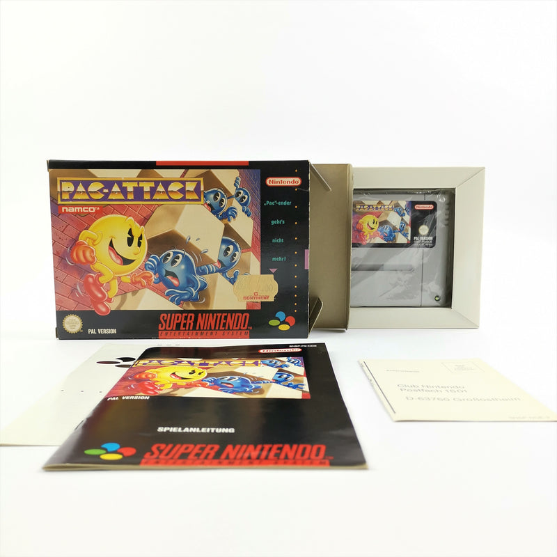 Super Nintendo Spiel : Pac-Attack - OVP & Anleitung PAL | SNES Cartridge
