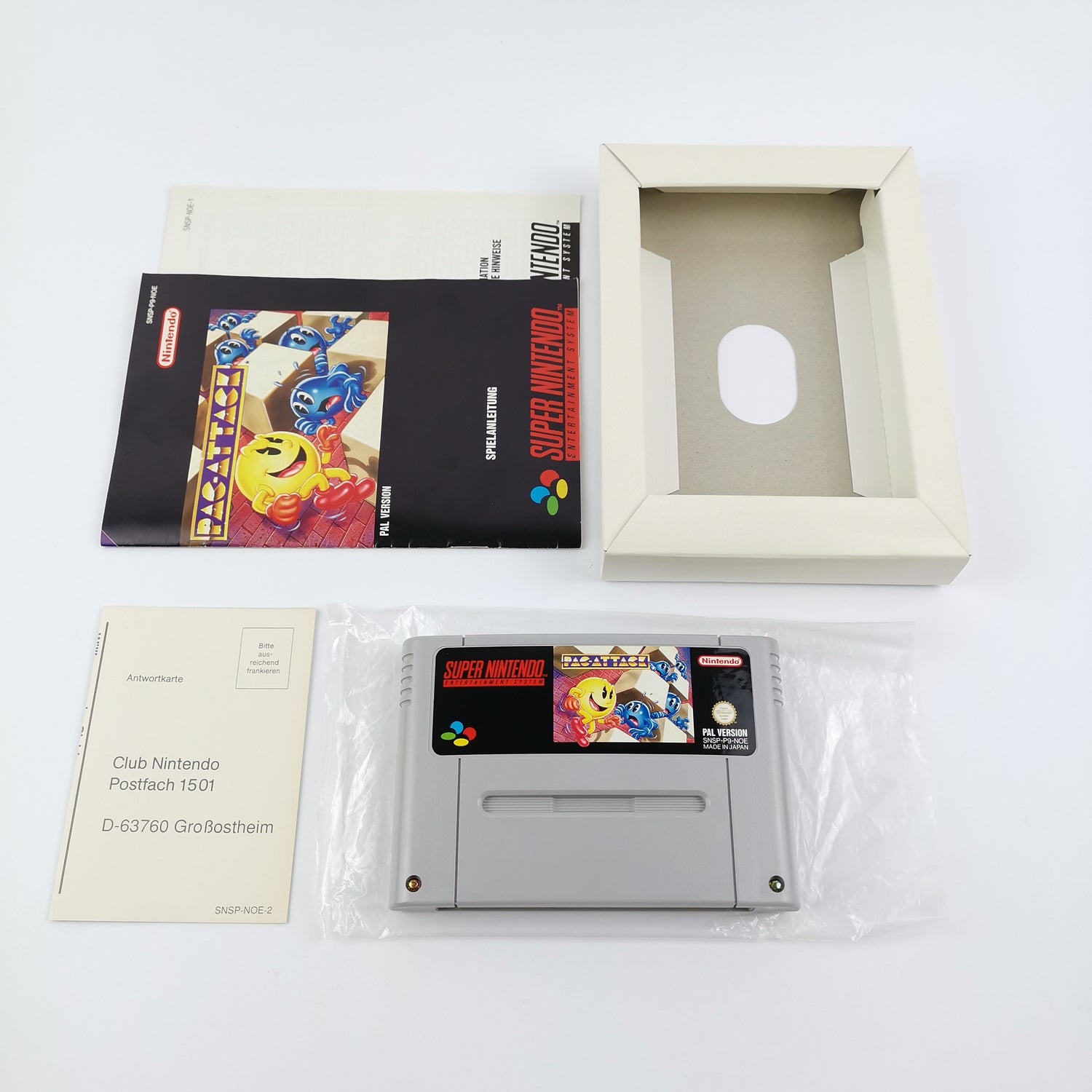 Super Nintendo Spiel : Pac-Attack - OVP & Anleitung PAL | SNES Cartridge