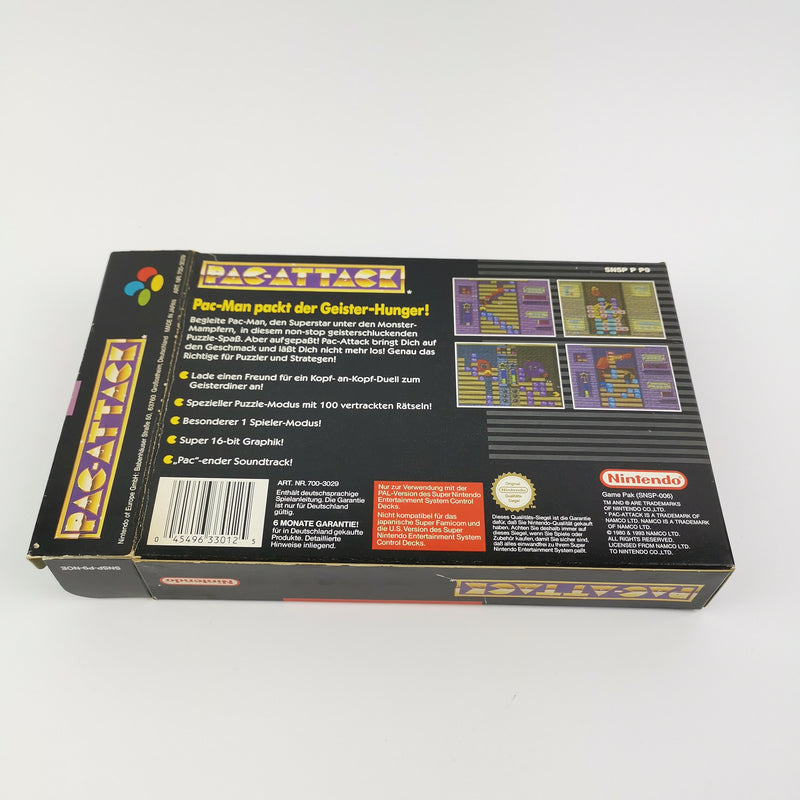 Super Nintendo Spiel : Pac-Attack - OVP & Anleitung PAL | SNES Cartridge
