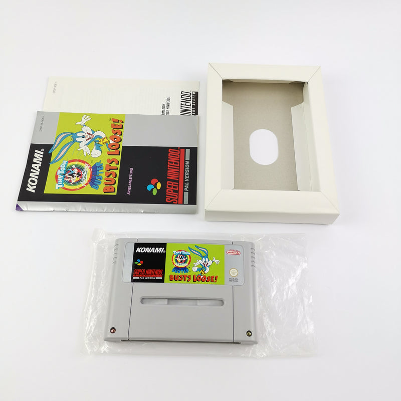 Super Nintendo Spiel : Tiny Toon Adventures - OVP & Anleitung PAL SNES Cartridge
