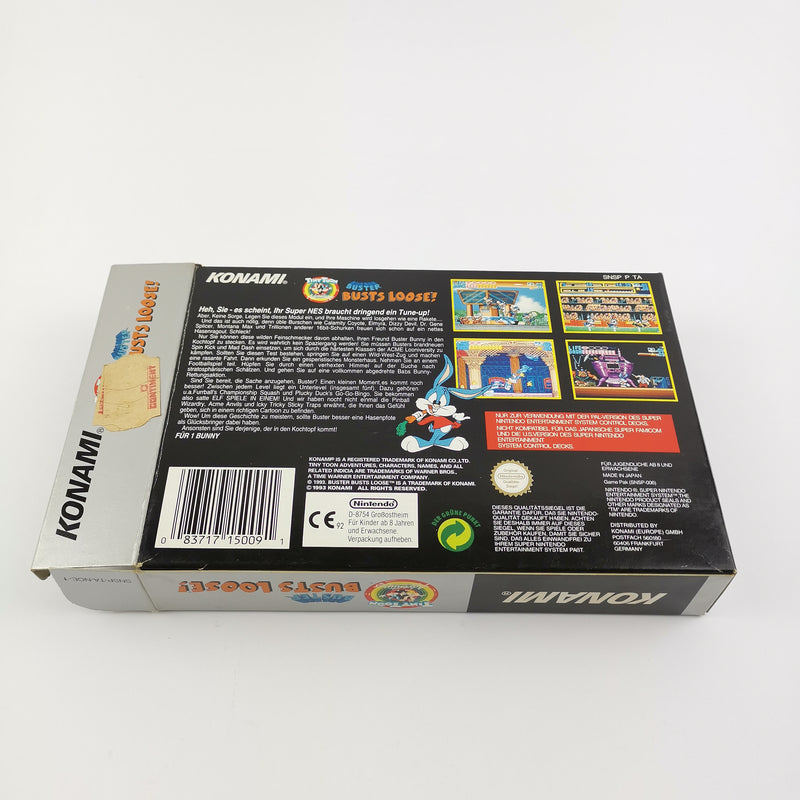 Super Nintendo Spiel : Tiny Toon Adventures - OVP & Anleitung PAL SNES Cartridge