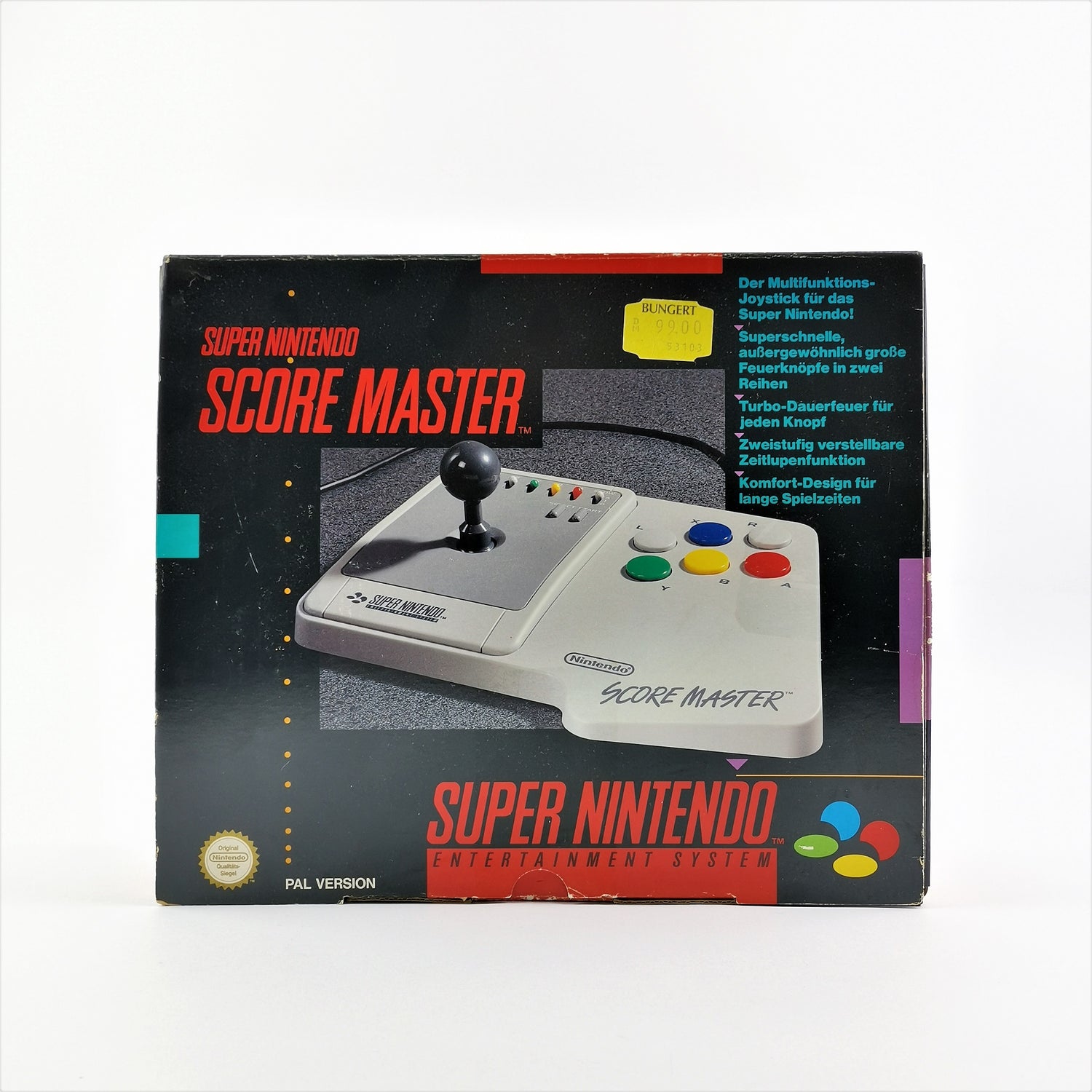 Super Nintendo Zubehör : SNES Score Master in OVP - Arcade Stick Controller