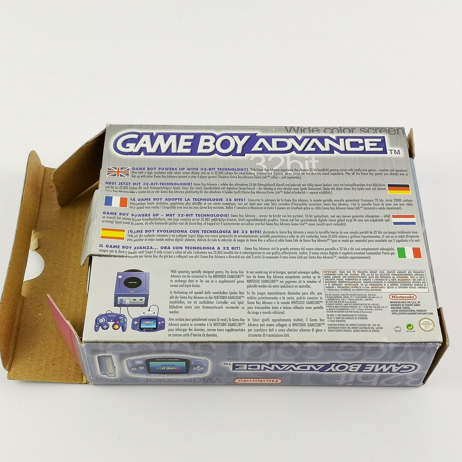 Nintendo Game Boy Advance Konsole - Transparent in OVP GBA Console PAL