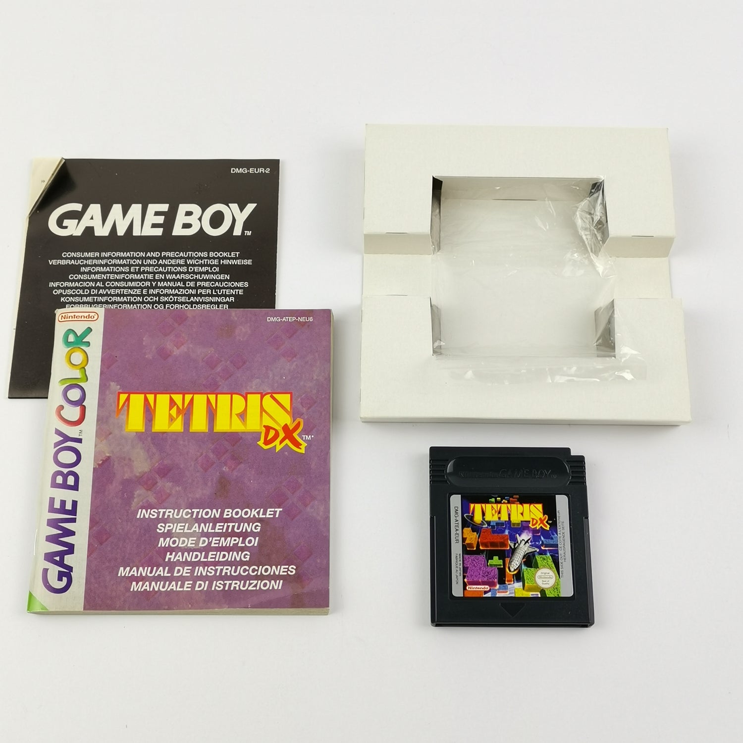 Nintendo Game Boy Color Game: Tetris DX - OVP & Instructions PAL | GBC module