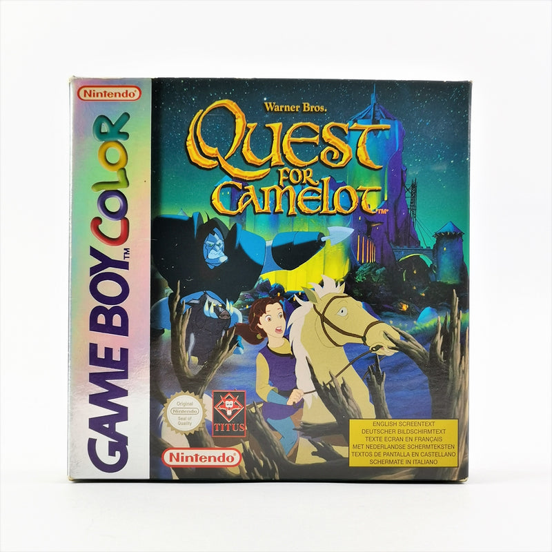 Nintendo Game Boy Color Game: Quest For Camelot - OVP &amp; Instructions PAL | GBC