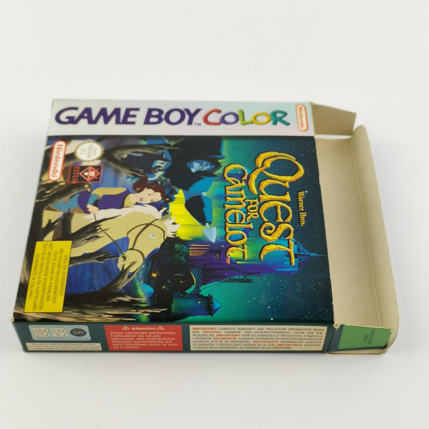 Nintendo Game Boy Color Game: Quest For Camelot - OVP & Instructions PAL | GBC