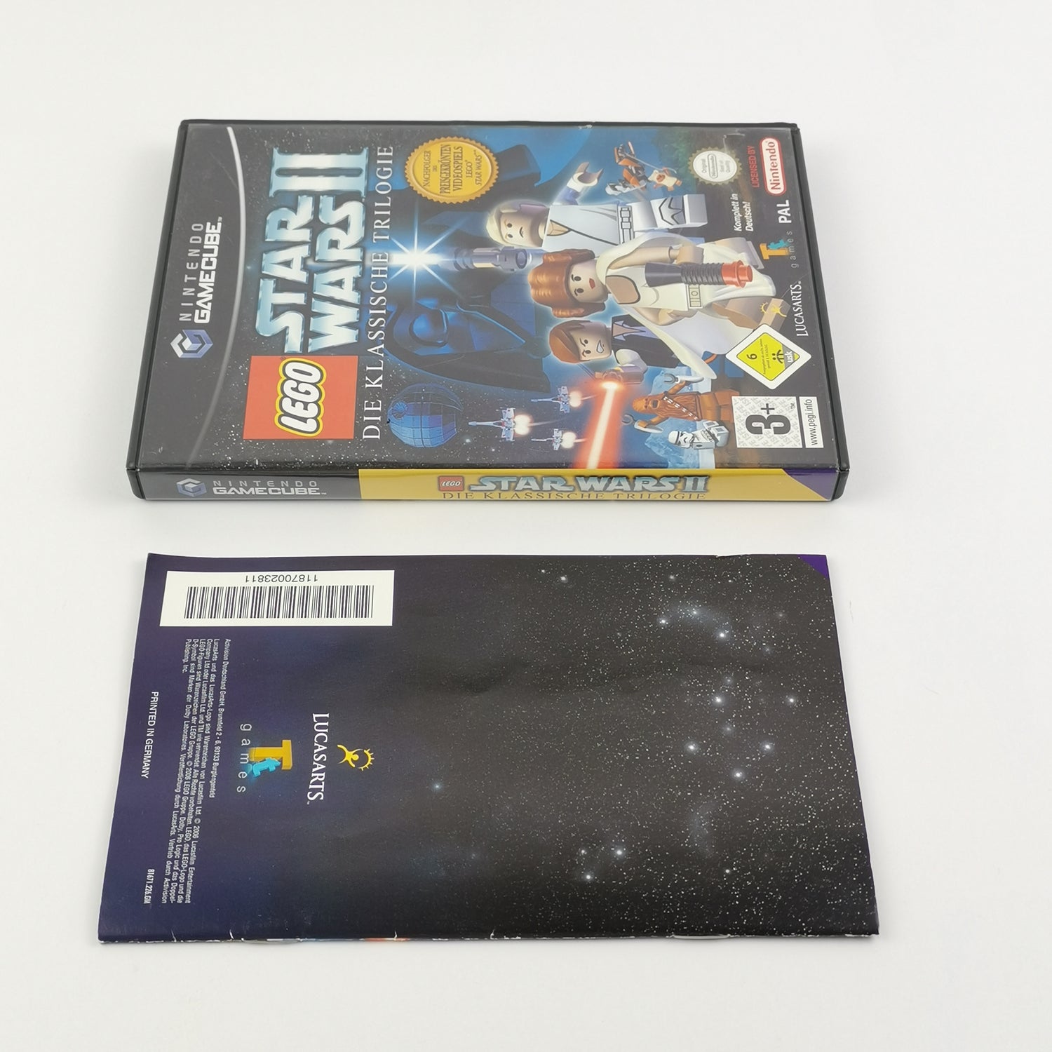 Nintendo Gamecube game: Star Wars II 2 The Classic Trilogy - original packaging instructions