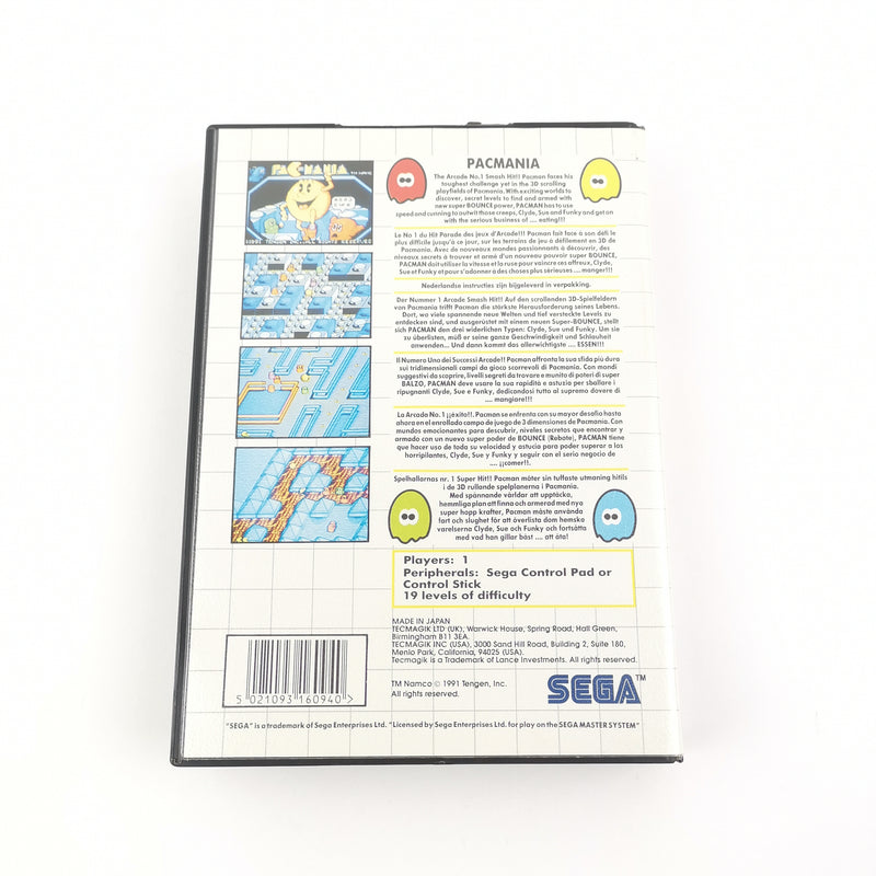 Sega Master System game: Pac-Mania without instructions - Module MS Cartridge PAL
