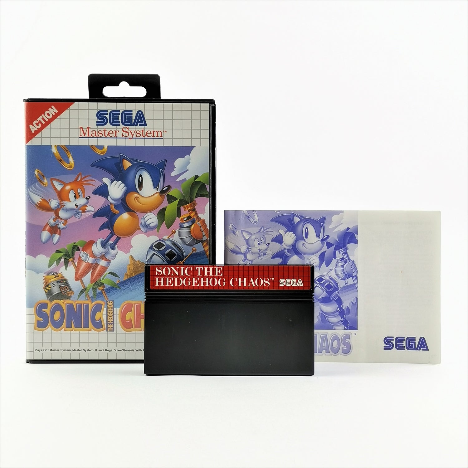Sega Master System Spiel : Sonic The Hedgehog Chaos - OVP Anleitung PAL MS