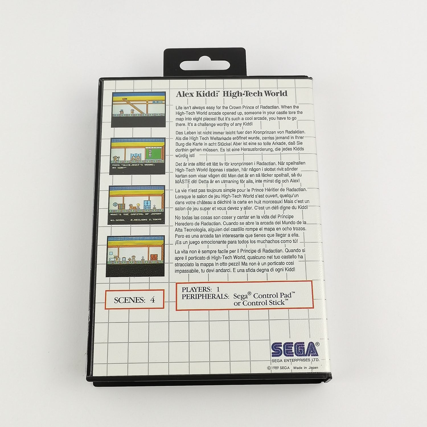 Sega Master System Spiel : Alex Kidd High-Tech World - OVP Anleitung PAL MS
