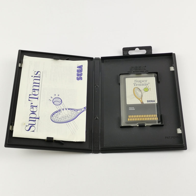 Sega Master System Spiel : Super Tennis The Sega Card - OVP Anleitung MS PAL