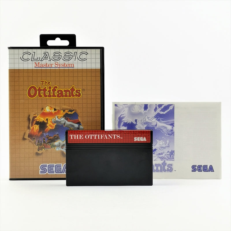Sega Master System Game: The Ottifants - OVP &amp; Instructions PAL | MS cartridge