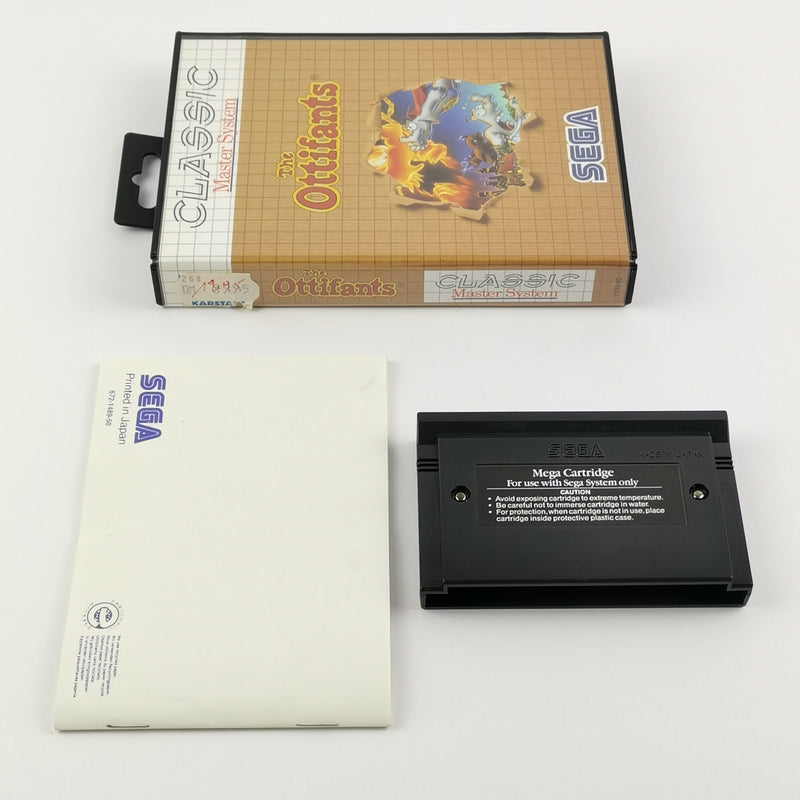Sega Master System Game: The Ottifants - OVP &amp; Instructions PAL | MS cartridge