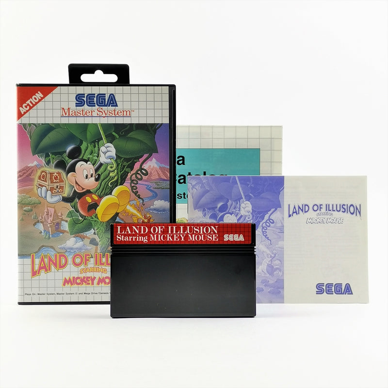 Sega Master System Spiel : Land of illusion Starring Mickey Mouse - OVP PAL MS
