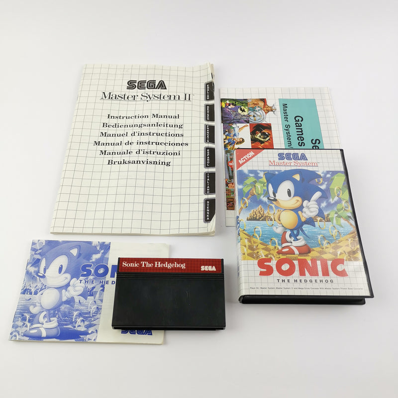 Sega Master System II console with Sonic and 2 controllers + cable | MS Console