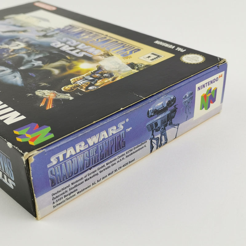 Nintendo 64 game: Star Wars Shadows of The Empire - original packaging &amp; instructions PAL N64