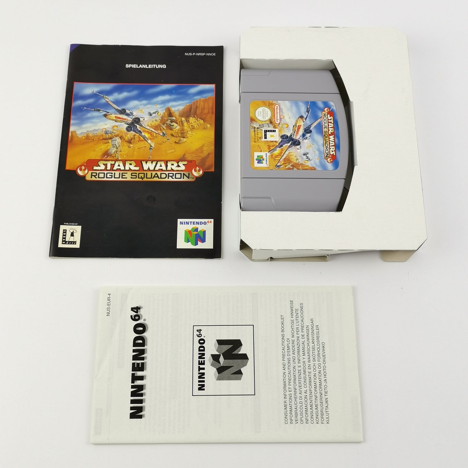 Nintendo 64 Game: Star Wars Rogue Squadron - OVP & Instructions PAL | N64 game