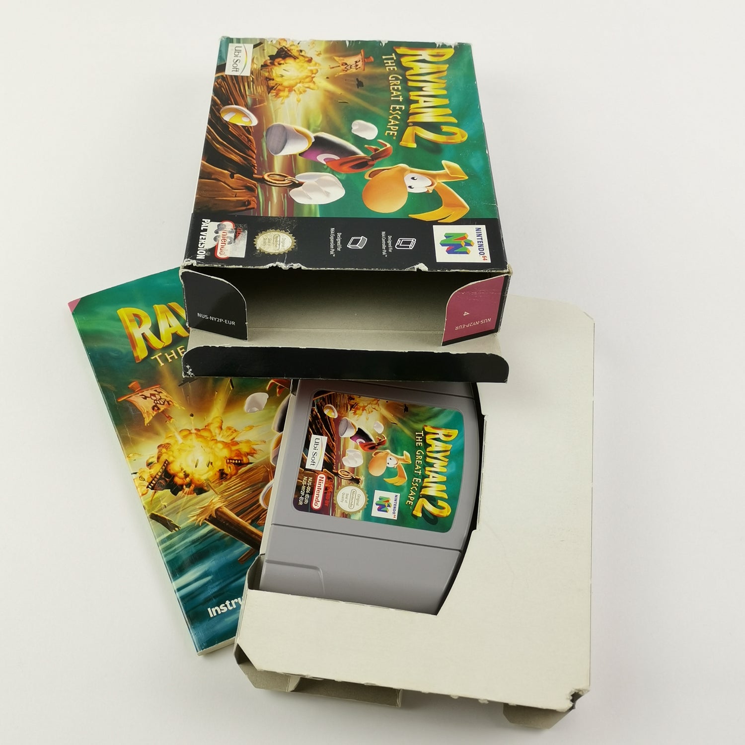 Nintendo 64 Spiel : Rayman 2 The Great Escape - OVP ohne Anleitung PAL  N64 Game