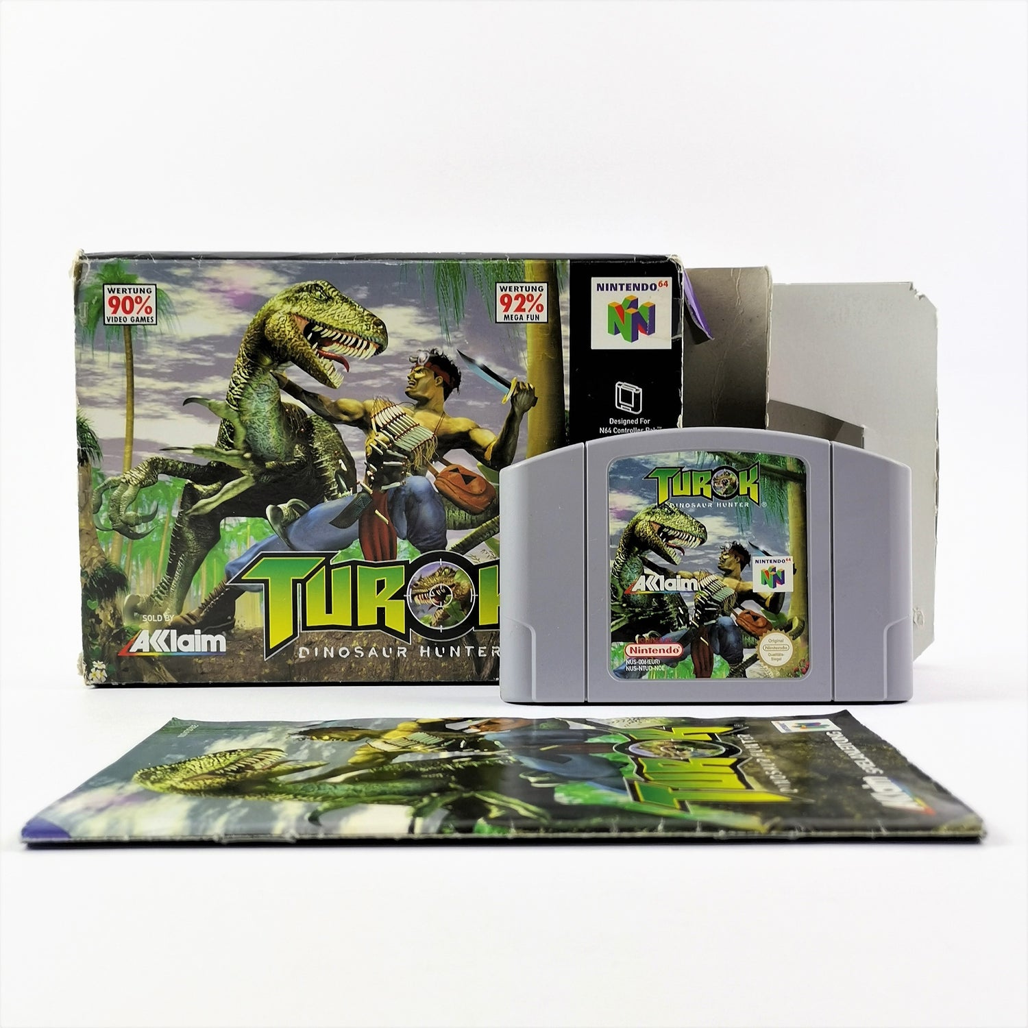 Nintendo 64 Spiel : Turok Dinosaur Hunter - OVP & Anleitung PAL Version N64