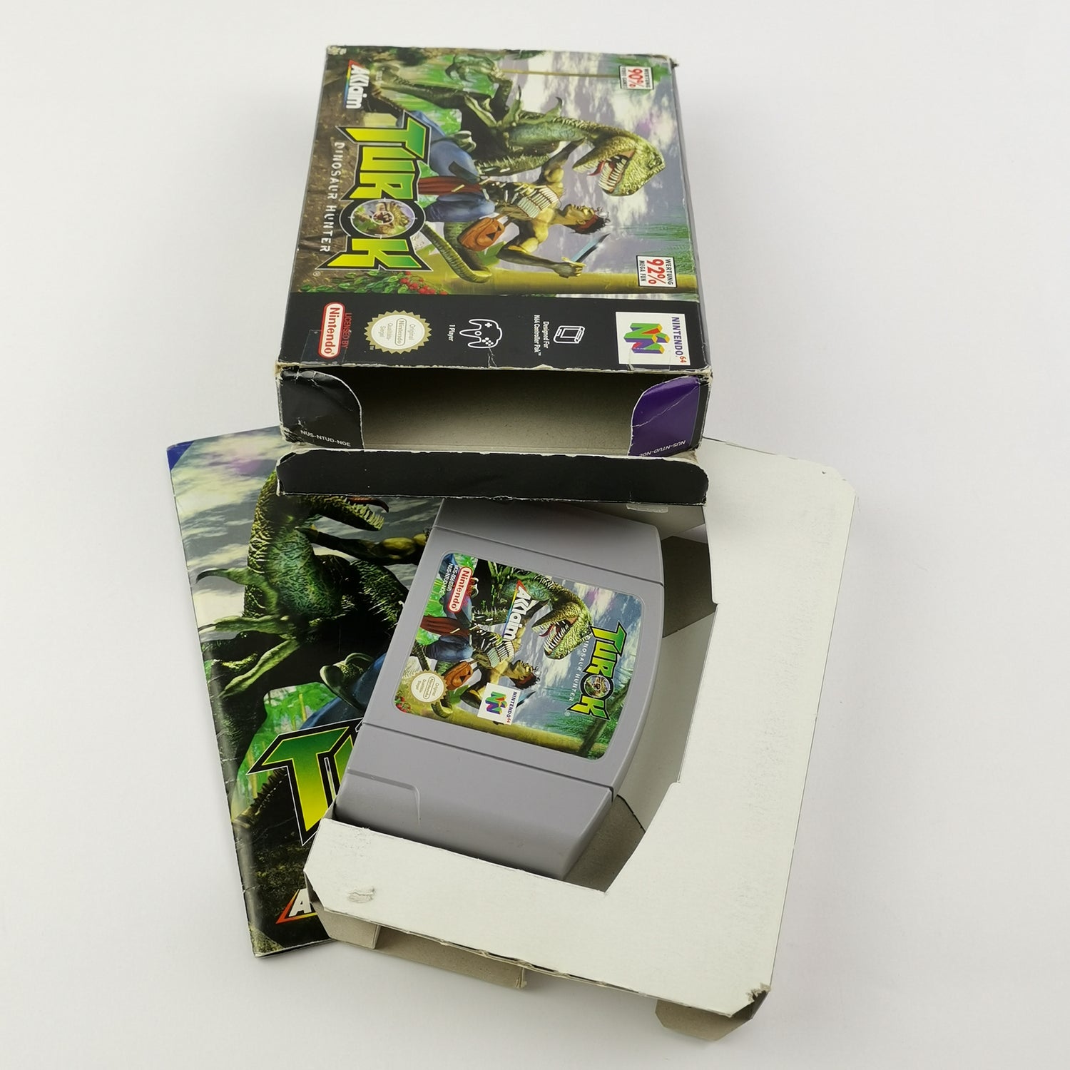 Nintendo 64 Spiel : Turok Dinosaur Hunter - OVP & Anleitung PAL Version N64