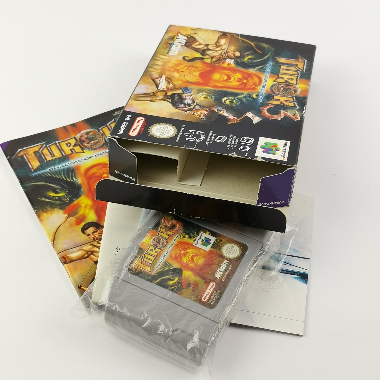 Nintendo 64 game: Turok 3 Shadow of Oblivion - original packaging & instructions PAL version N64