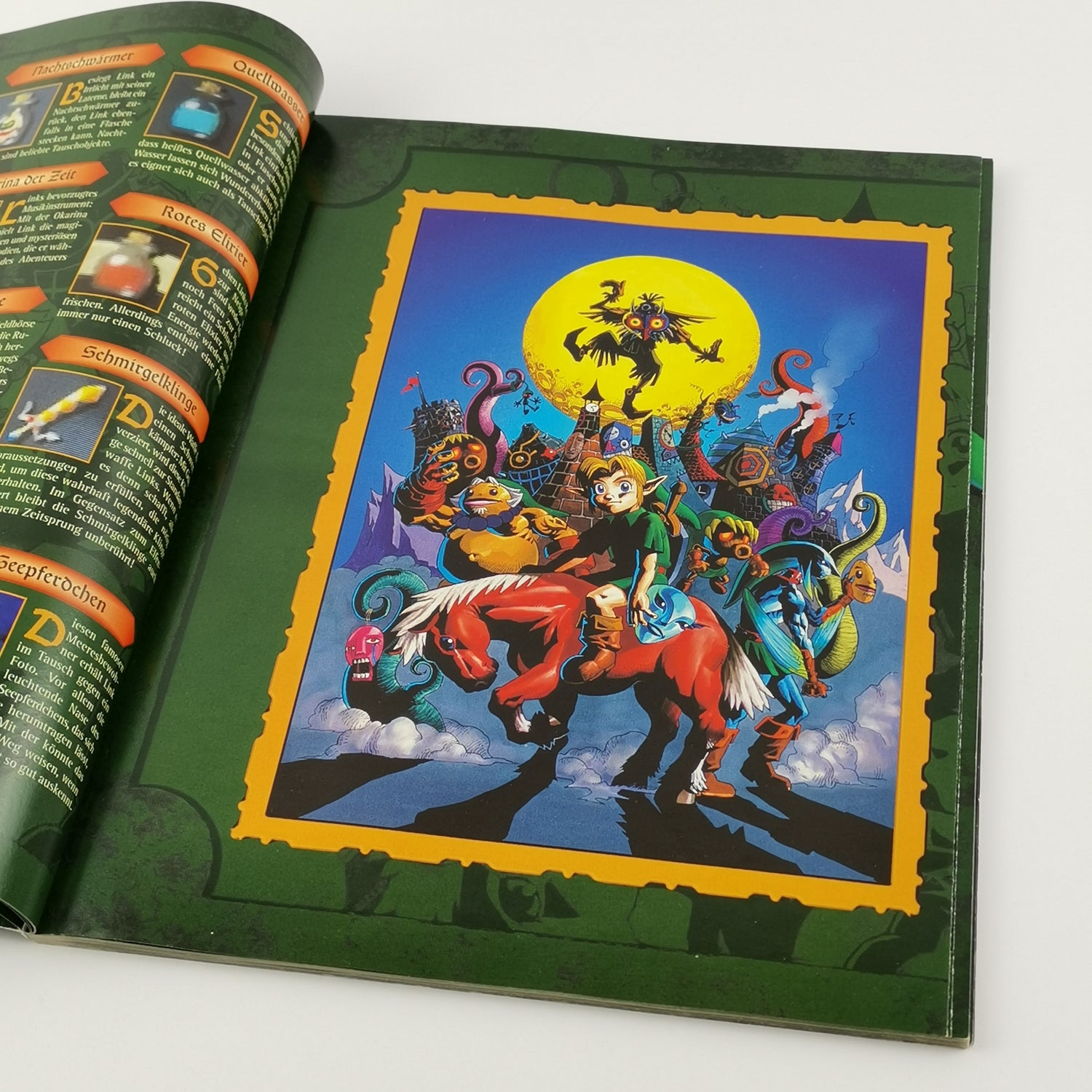 Nintendo 64 game: Zelda Majora's Mask + game advisor - original packaging instructions PAL N64