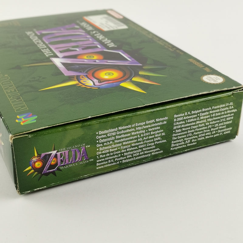 Nintendo 64 game: Zelda Majora's Mask + game advisor - original packaging instructions PAL N64