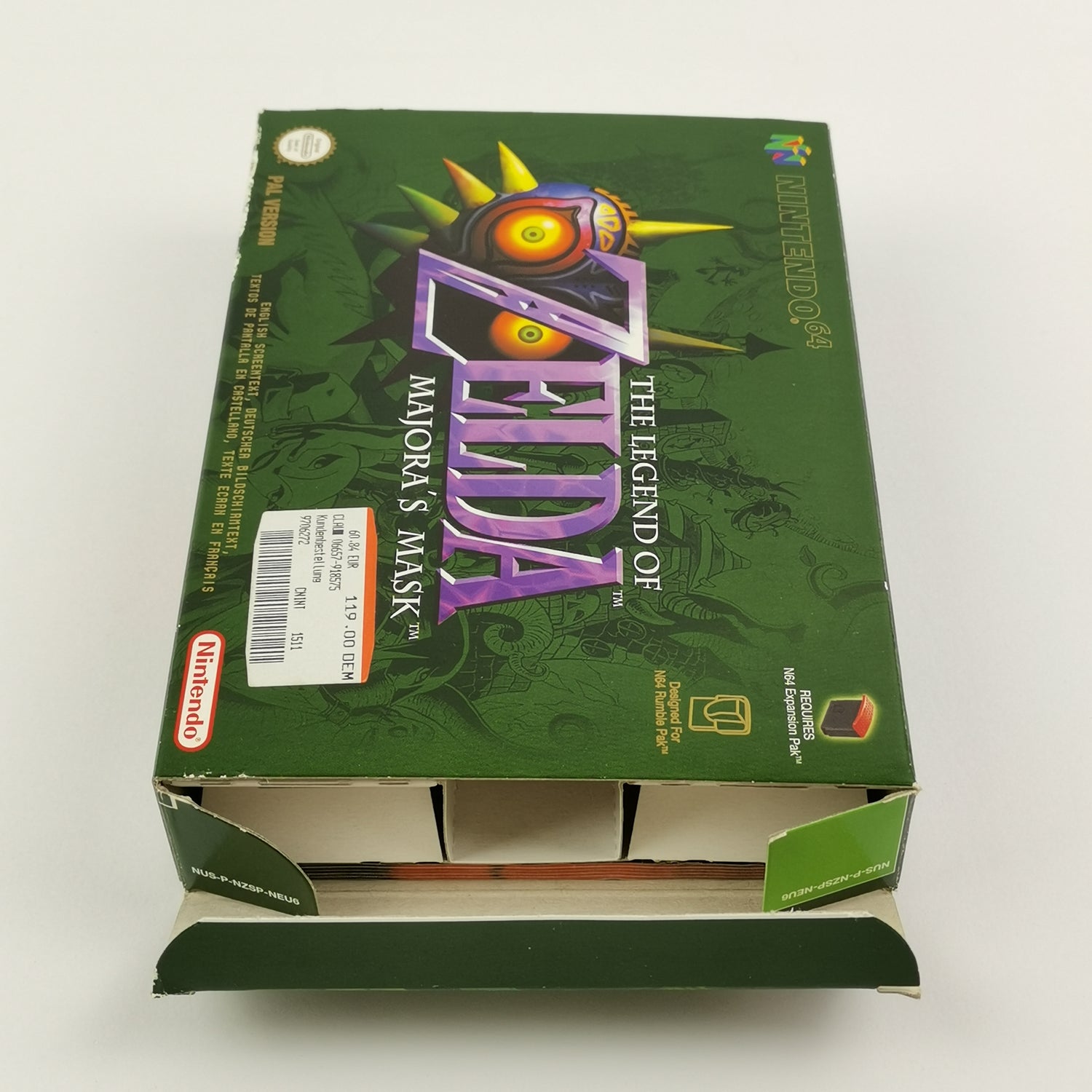 Nintendo 64 Spiel : Zelda Majoras Mask + Spieleberater - OVP Anleitung PAL N64