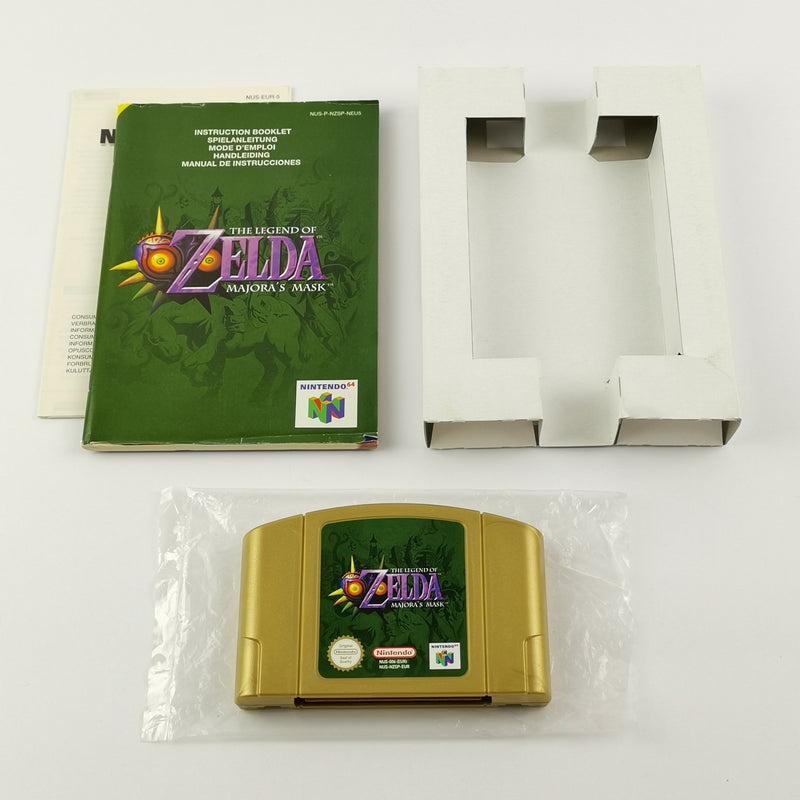 Nintendo 64 game: Zelda Majora's Mask + game advisor - original packaging instructions PAL N64