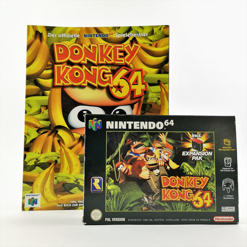 Nintendo 64 Spiel : Donkey Kong 64 mit Expansion Pack + Spieleberater - OVP N64