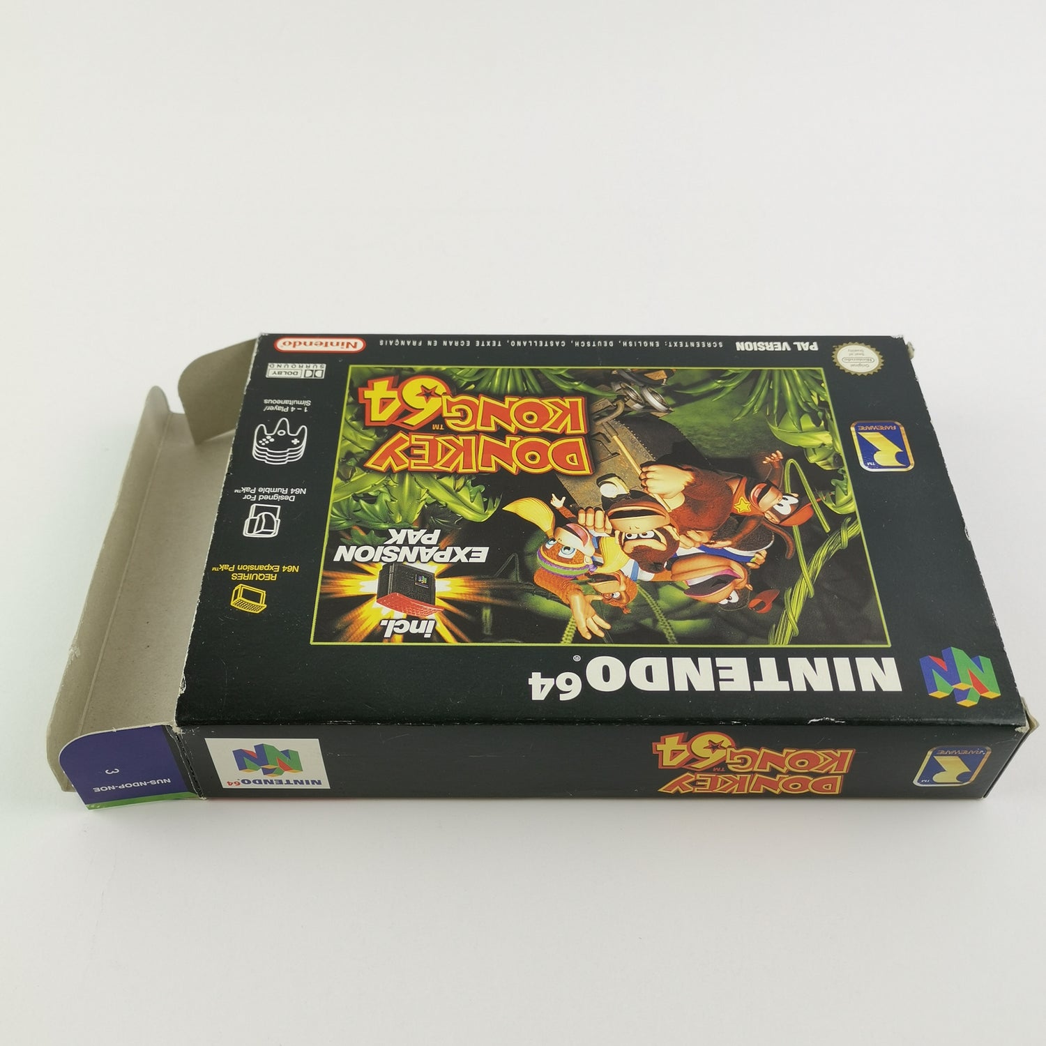 Nintendo 64 Spiel : Donkey Kong 64 mit Expansion Pack + Spieleberater - OVP N64