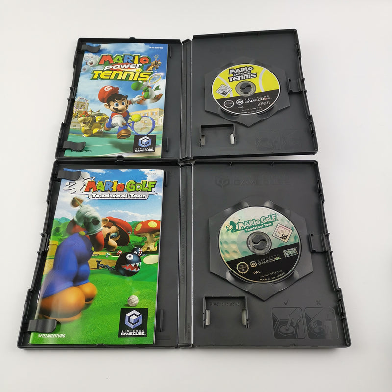 Nintendo Gamecube Spiel : Big Ben Gamepad + Mario Power Tennis und Mario Golf