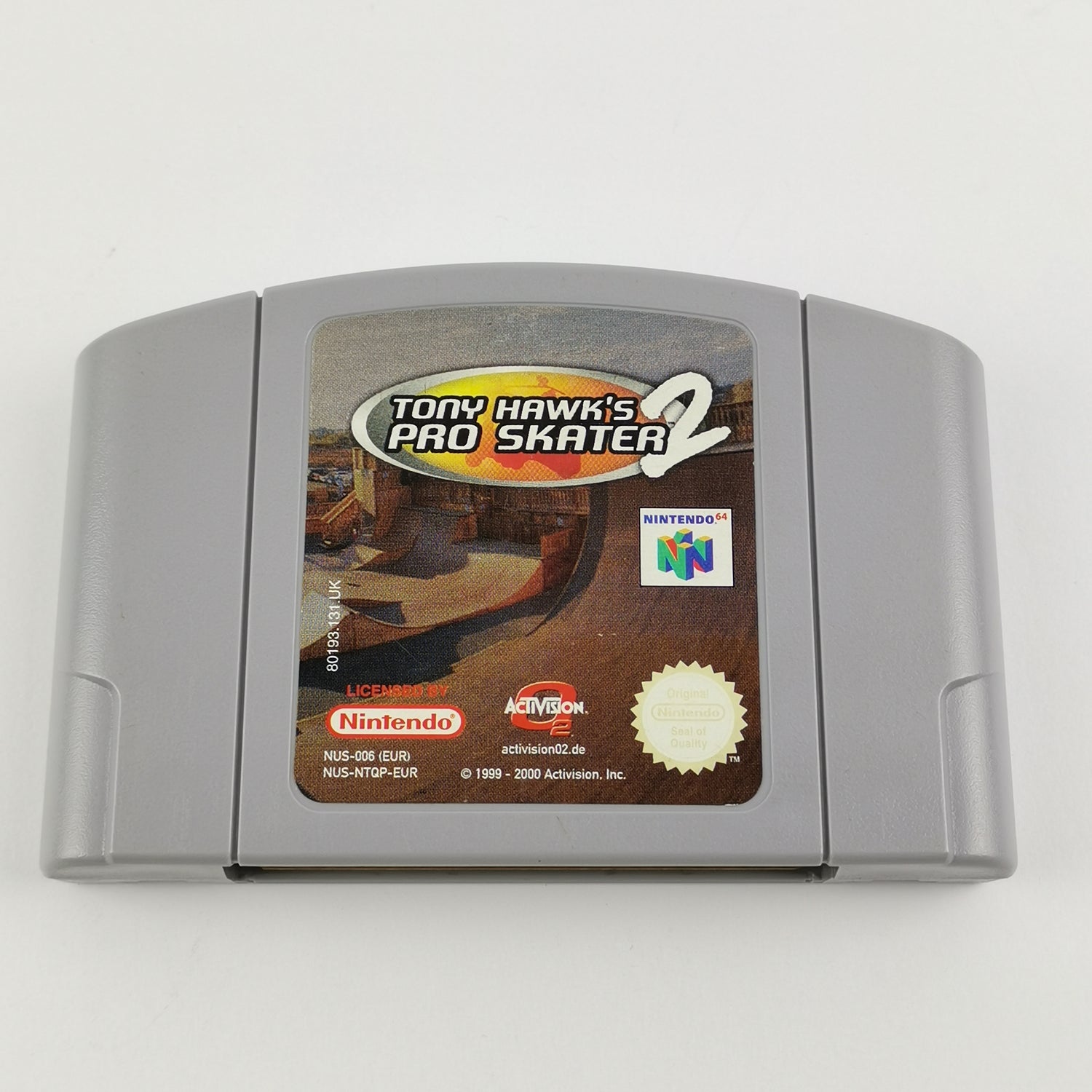 Nintendo 64 Game: Tony Hawk's Pro Skater 2 - N64 Module Cartridge PAL EUR