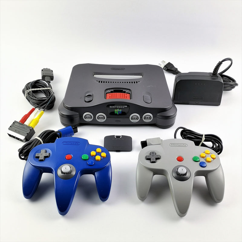 Nintendo 64 console - mixed lot with 2 controllers &amp; Retro-Bit Expansion Pack N64