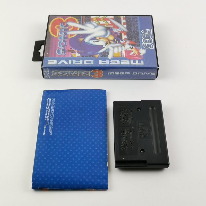 Sega Mega Drive Game: Sonic The Hedgehog 3 - OVP Instructions PAL MD Cartridge