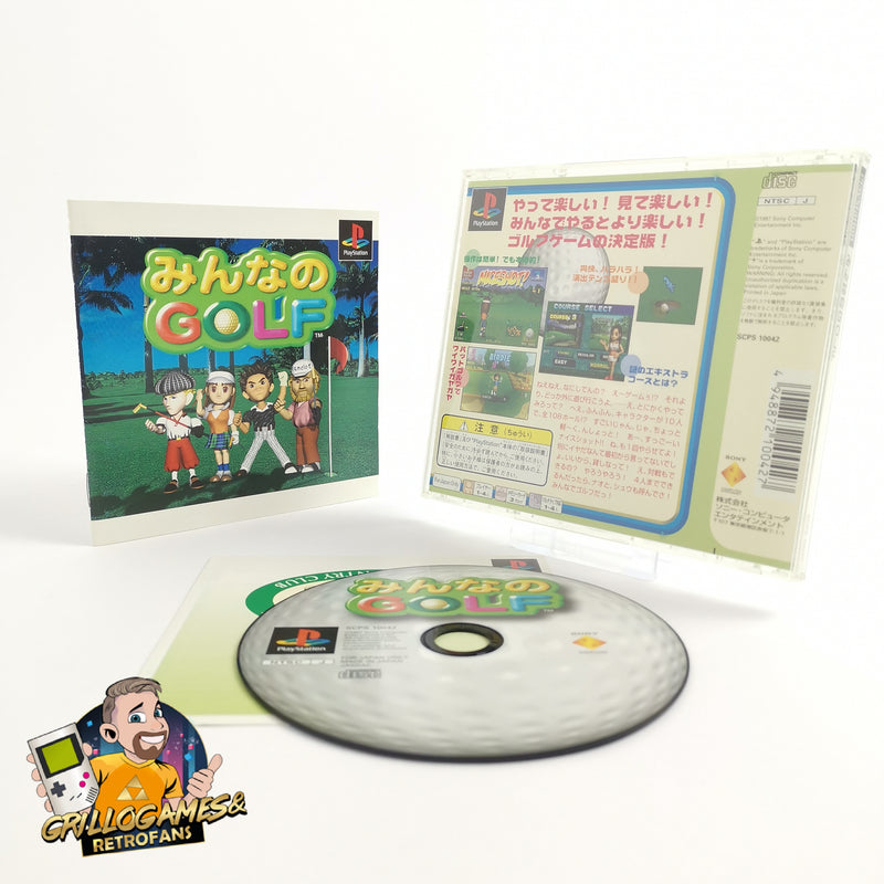 Sony Playstation 1 Spiel " Minna No Golf 1 " Ps1 PSX | NTSC-J Japan | OVP