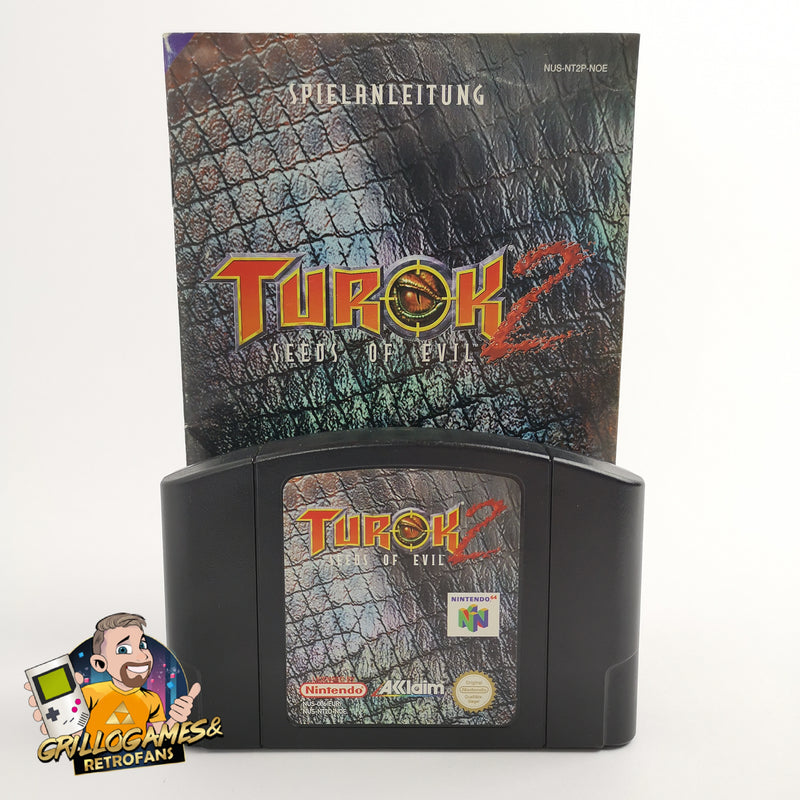 Nintendo 64 Spiel " Turok 2 Seeds of Evil + Anleitung " N64 | Modul Cartridge