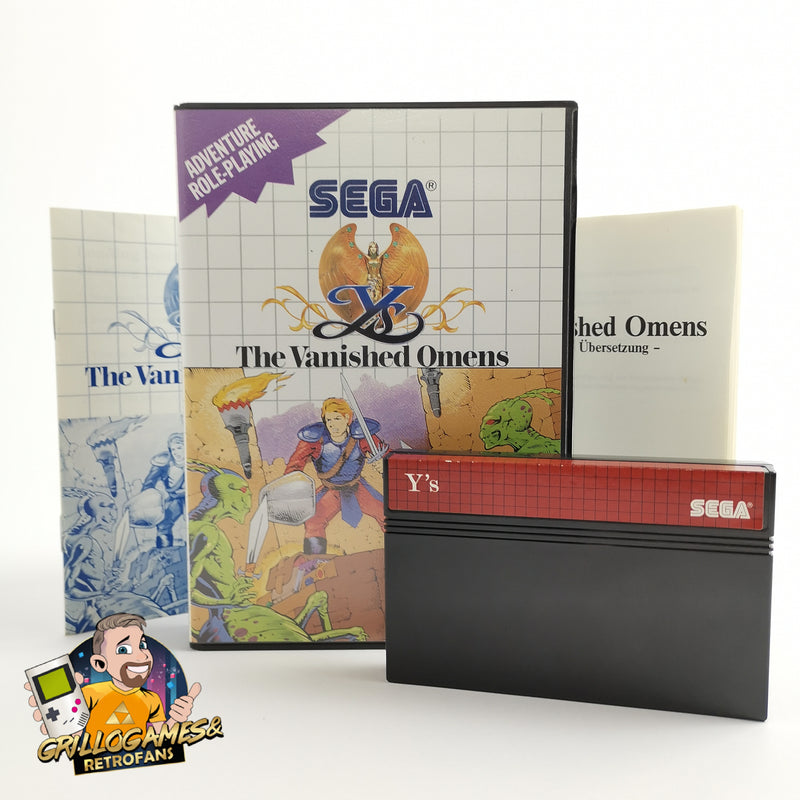 Sega Master System Spiel " Ys The Vanished Omens " Mastersystem Y´s | OVP | PAL
