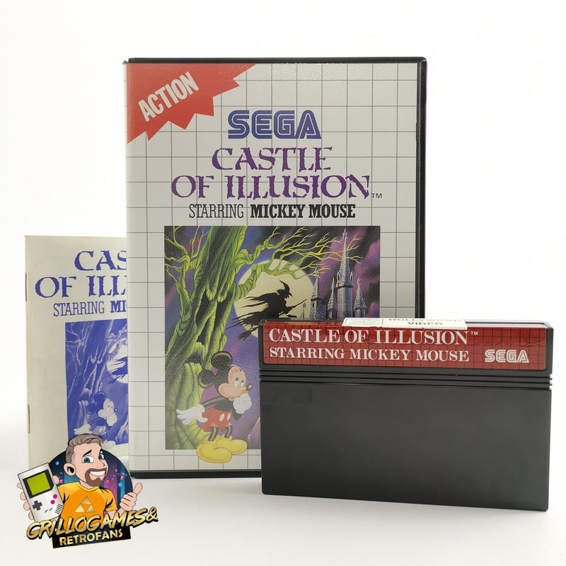 Sega Master System Spiel " Castle of Illusion starring Mickey Mouse " OVP [2]