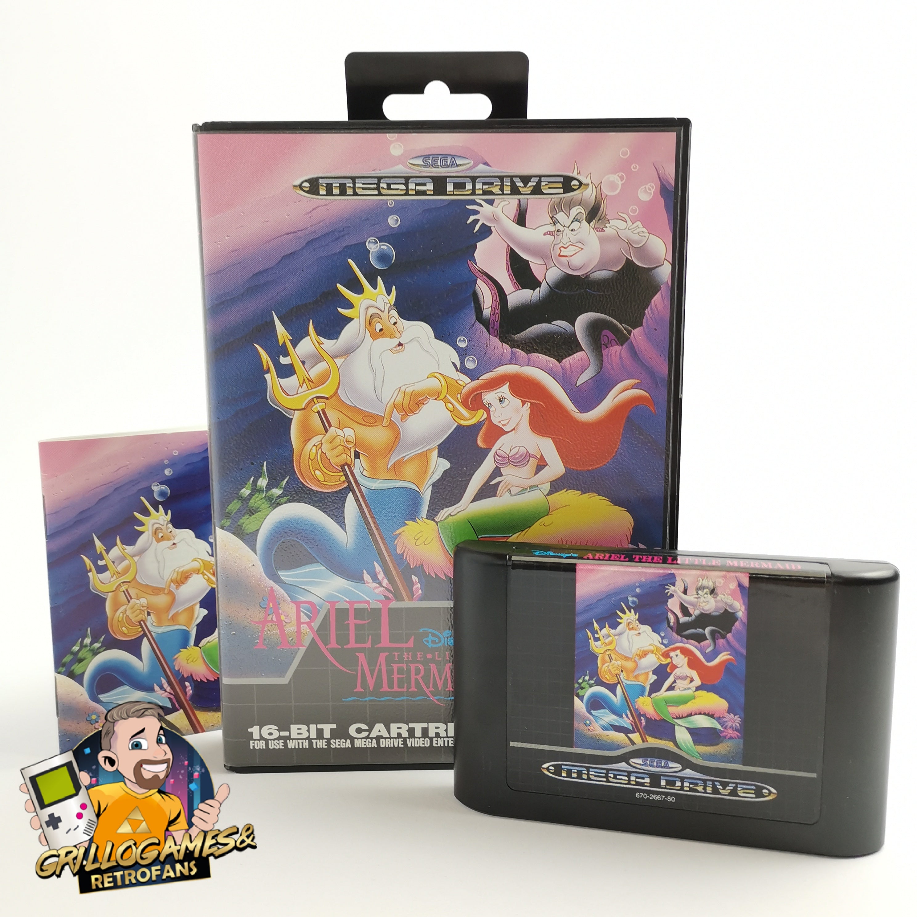 Sega Mega Drive Spiel " Ariel The Little Mermaid " MD MegaDrive Disney | OVP PAL