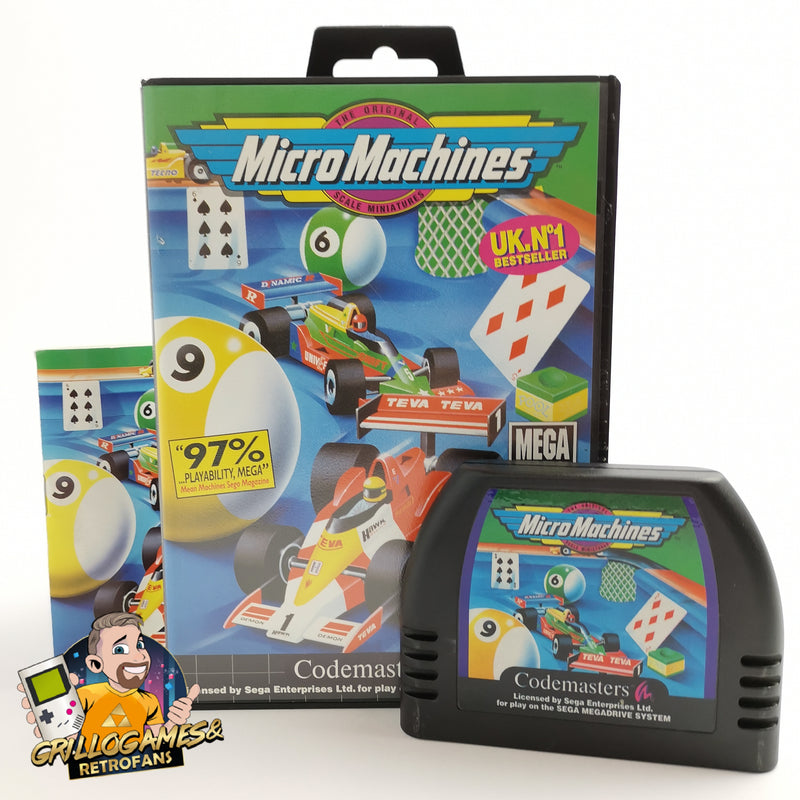 Sega Mega Drive Spiel " Micro Machines " MD MegaDrive MicroMachines | OVP | PAL