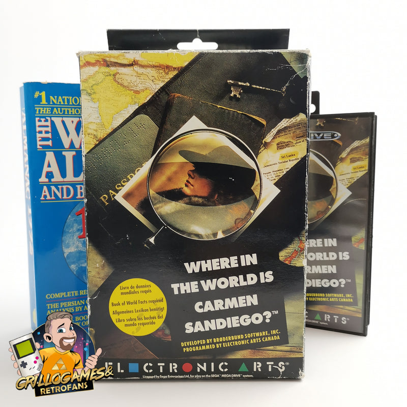 Sega Mega Drive game "Where in the World is Carmen Sandiego" MD | Original packaging | PAL