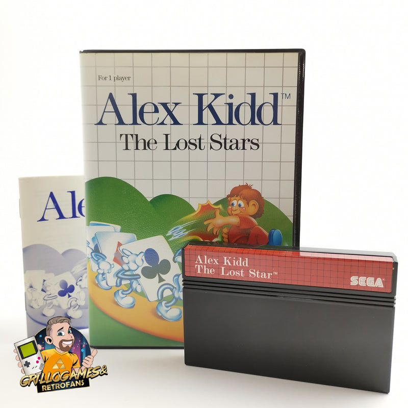 Sega Master System game " Alex Kidd The Lost Stars " MS MasterSystem | OVP PAL