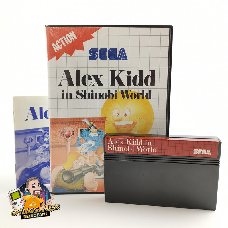 Sega Master System Spiel " Alex Kidd in Shinobi World " MS | OVP | PAL