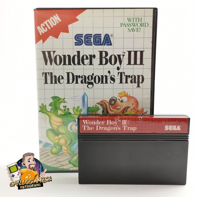 Sega Master System game "Wonder Boy III 3 The Dragon's Trap" MS | Original packaging | PAL