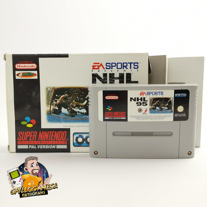 Super Nintendo Spiel " NHL 95 " EA Sports SNES Icehockey | OVP | PAL NOE