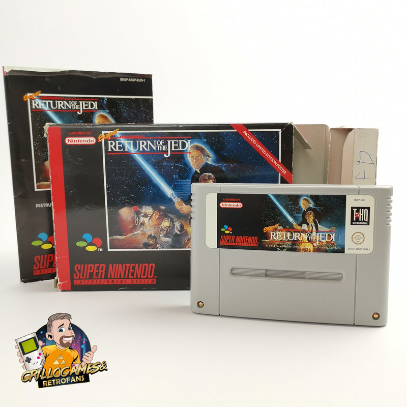 Super Nintendo Spiel " Super Star Wars Return of the Jedi " SNES OVP | PAL EUR-1