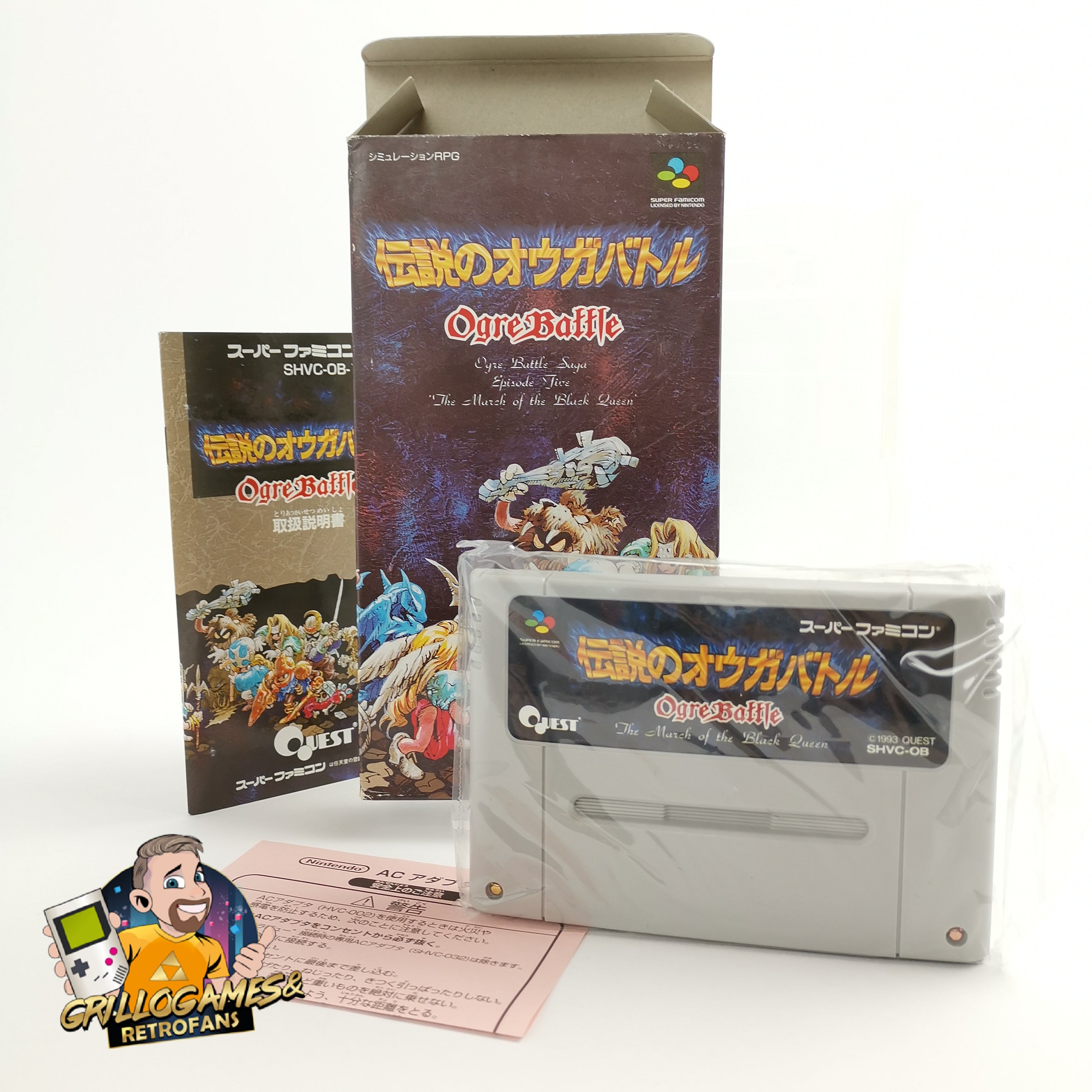 Nintendo Super Famicom Spiel " Ogre Battle " SFC SNES | NTSC-J Japan OVP